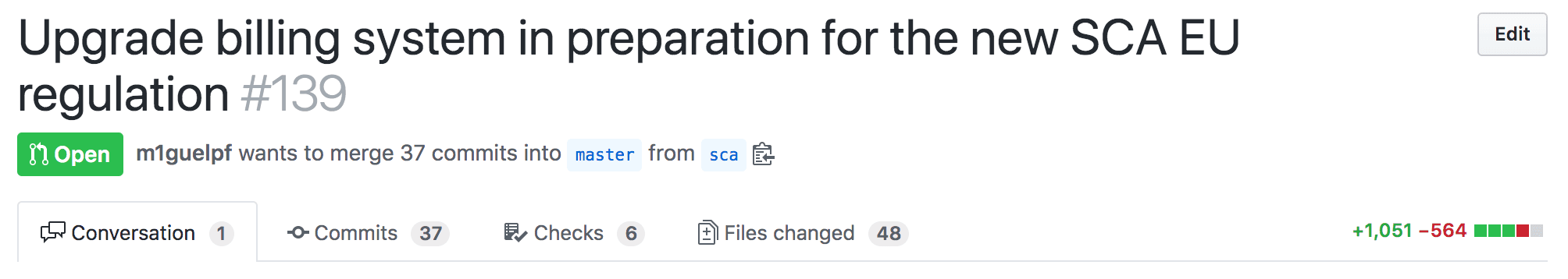 Screenshot of the PR that implements this changes into Blogcast